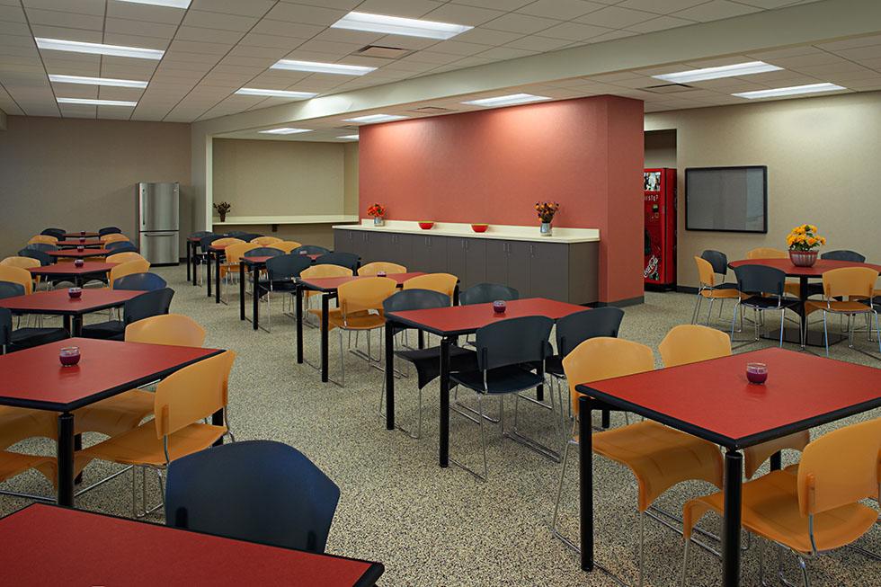 Pantry and break area operates 24x7 along with the rest of the facility